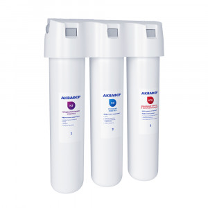 Проточная система Аквафор Кристалл Эко (К3-К2-К7В) со смесителем C125